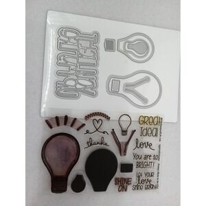 The Stamps of Life Lightbulb2stamp Clear Stamp and Die Set Lightbulb